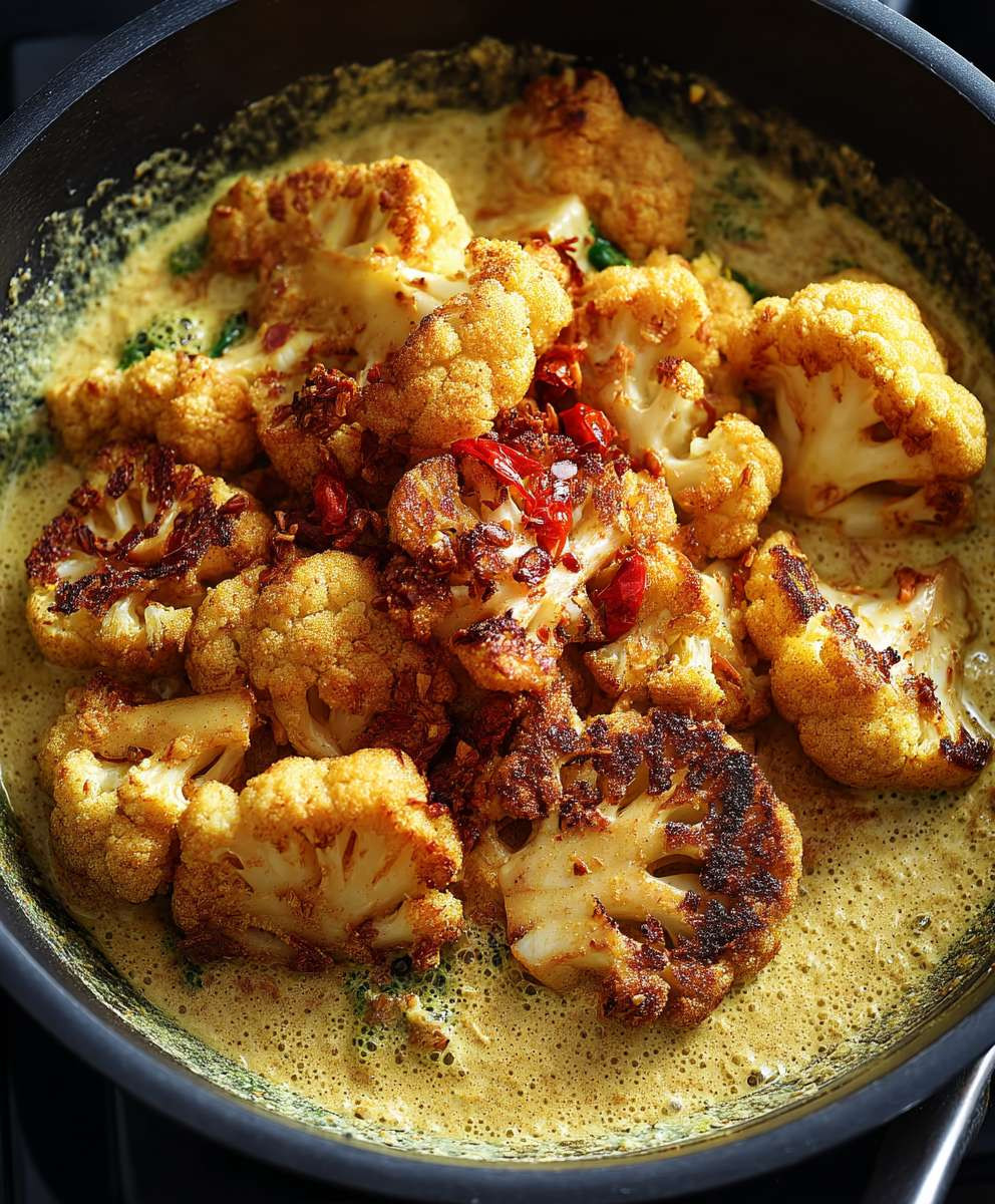 Blumenkohl Curry Ofen geröstet
