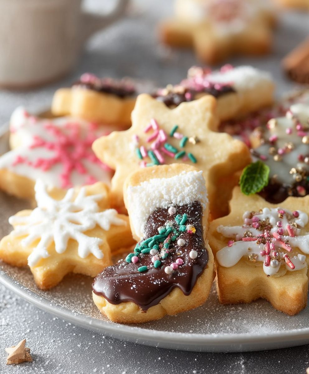 Butterplätzchen backen Weihnachten