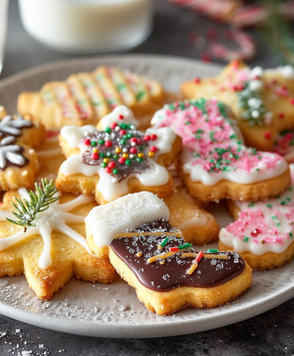 Butterplätzchen backen Weihnachten