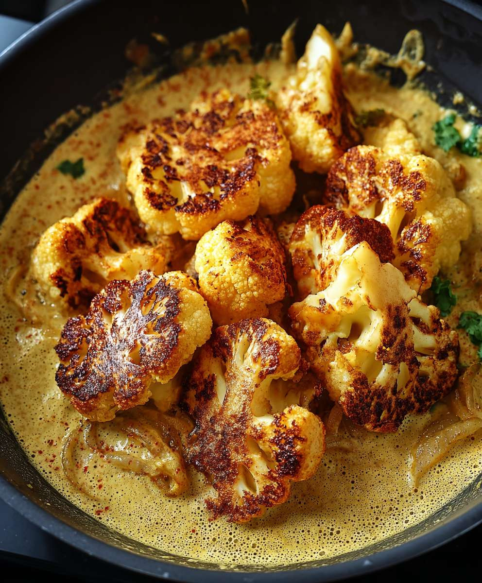 Blumenkohl Curry Ofen geröstet