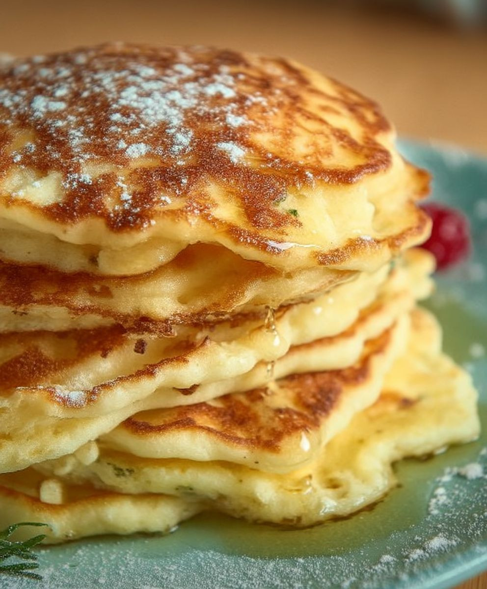 Zuckerfreie Quark Haferflocken Pancakes