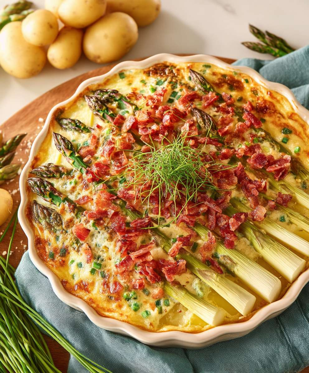 Spargelauflauf einfach zubereiten
