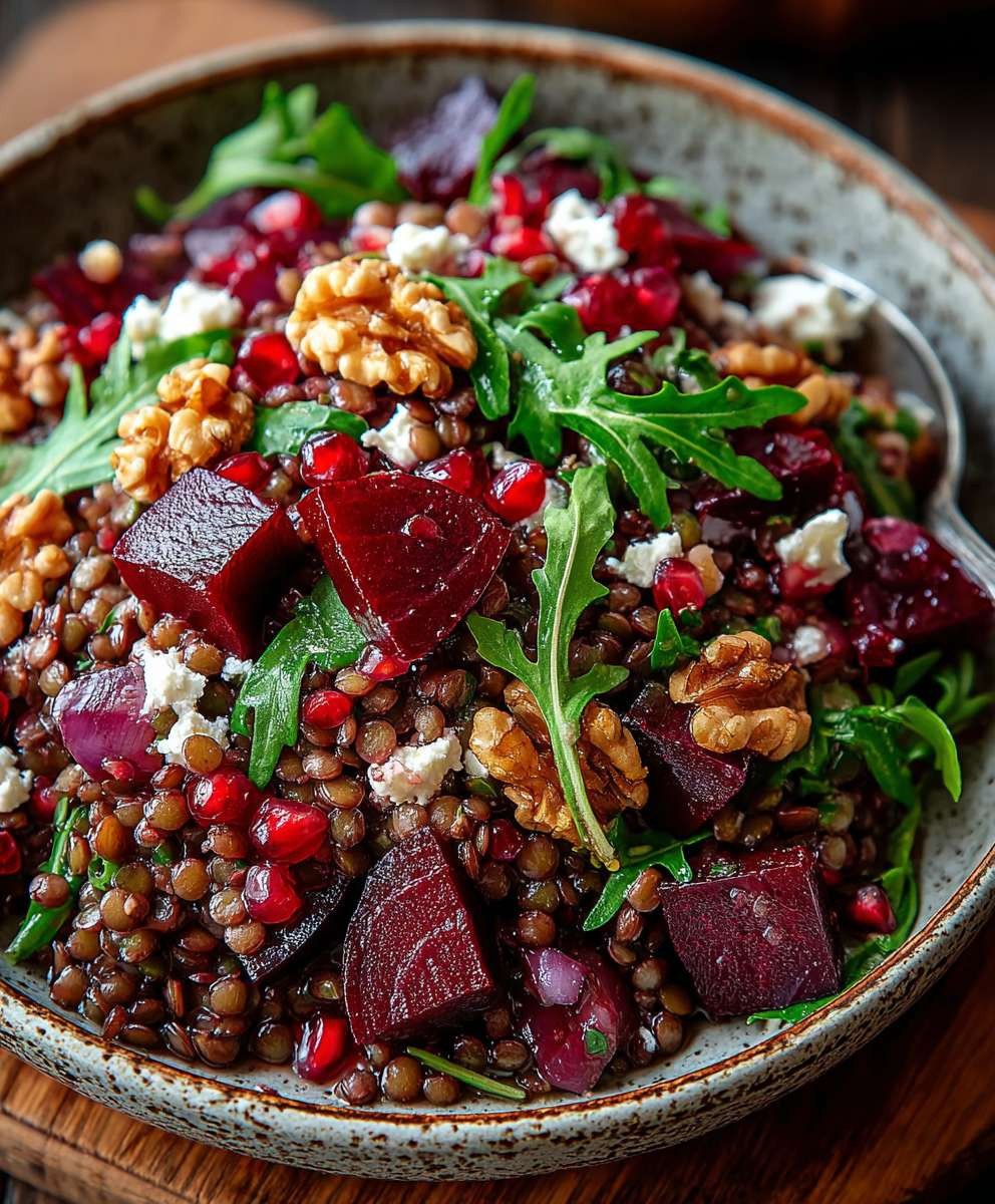 Rote Bete Linsen Salat