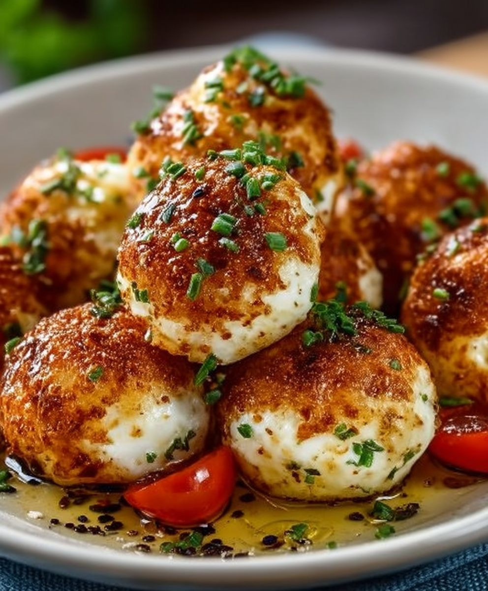 Blumenkohl Mozzarella Bällchen gesund