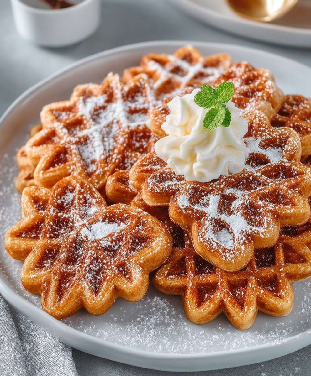 Waffelteig Grundrezept schnell backen