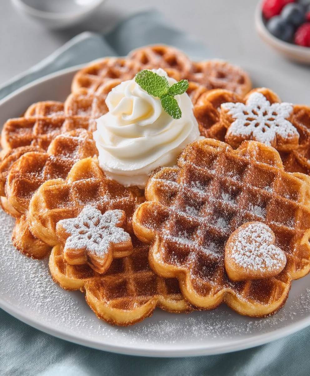 Waffelteig Grundrezept schnell backen
