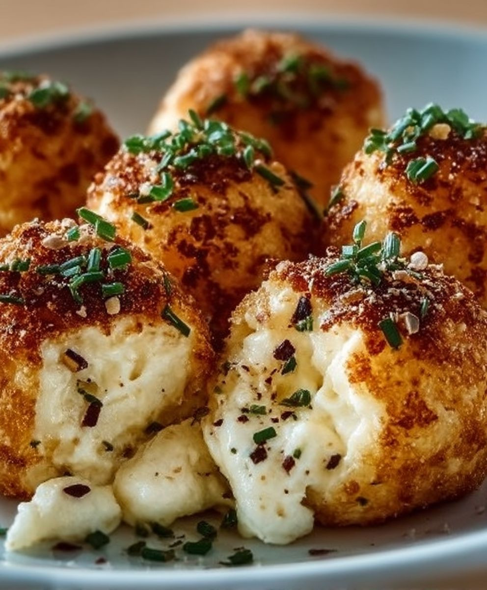 Blumenkohl Mozzarella Bällchen gesund