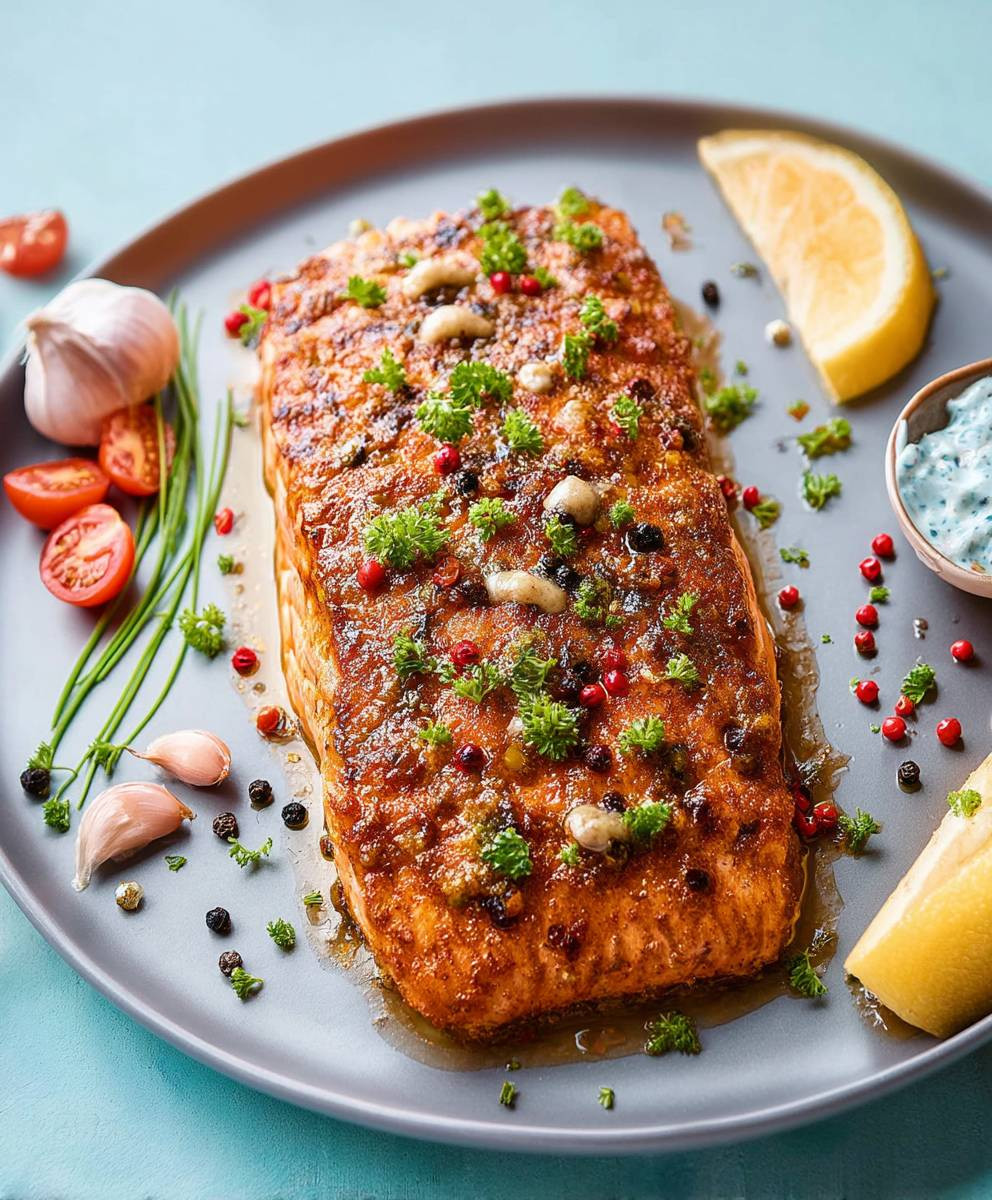 Lachsfilet aus dem Ofen
