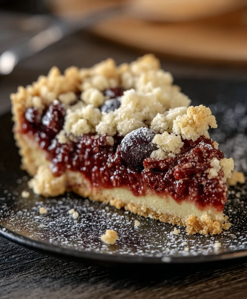 Kirsch Streuselkuchen backen