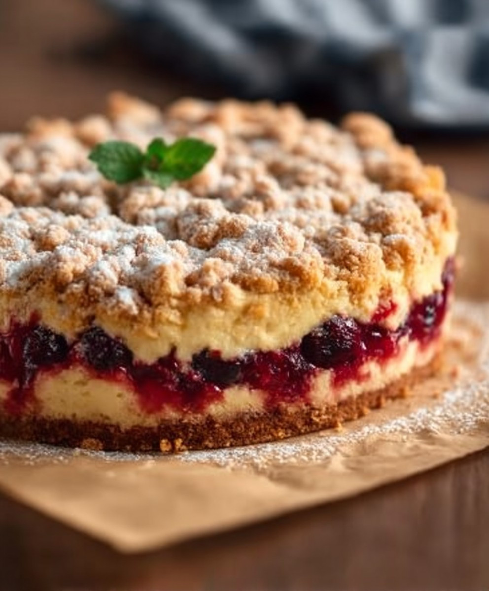 Zwetschgenkuchen Pudding Streusel
