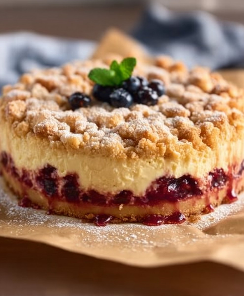 Zwetschgenkuchen Pudding Streusel