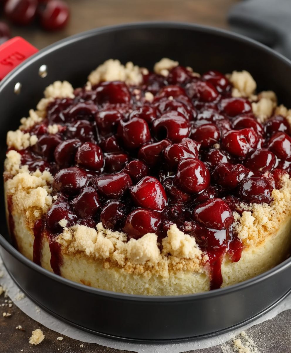 Kirsch Streuselkuchen backen