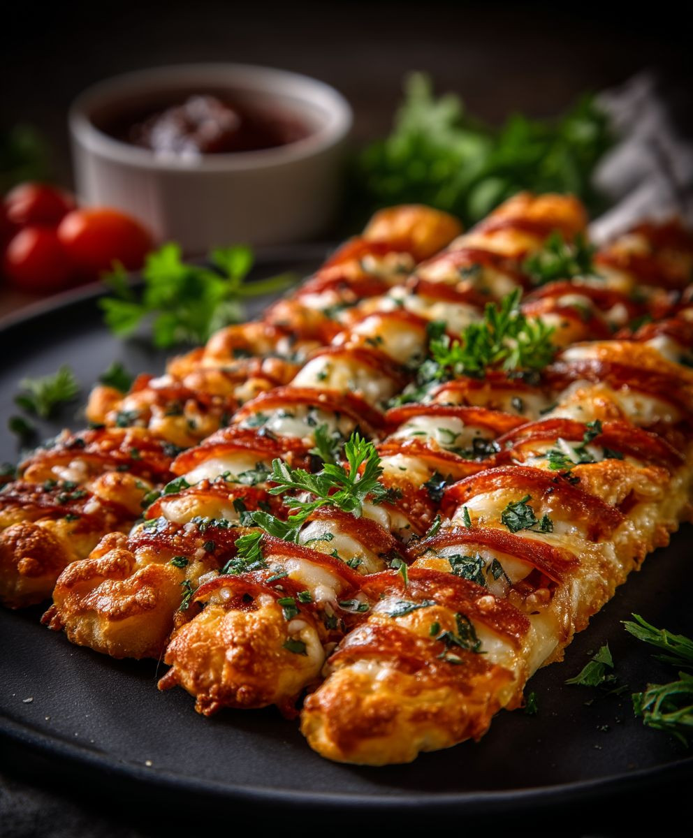 Schnelle Pizzastangen backen