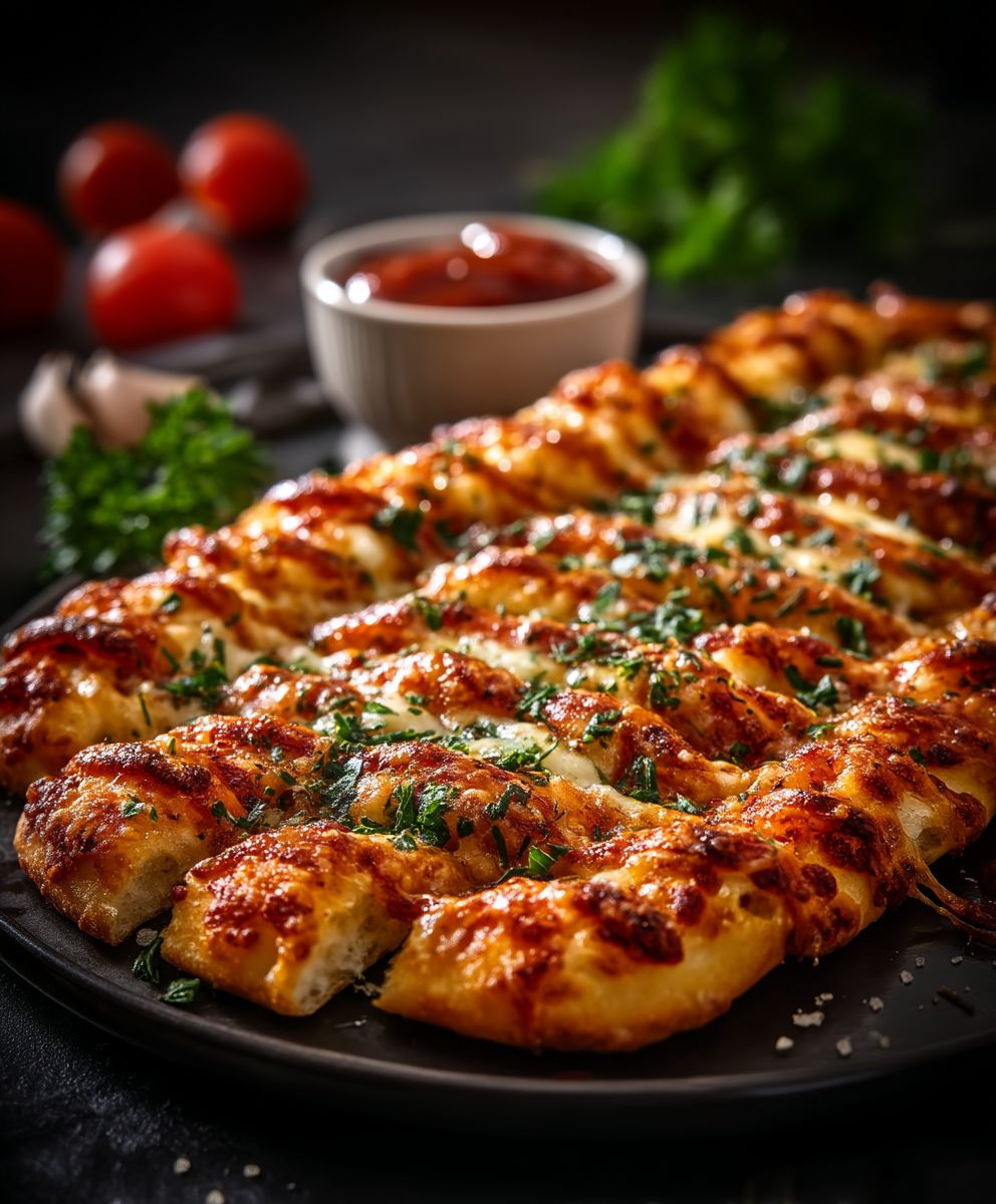 Schnelle Pizzastangen backen