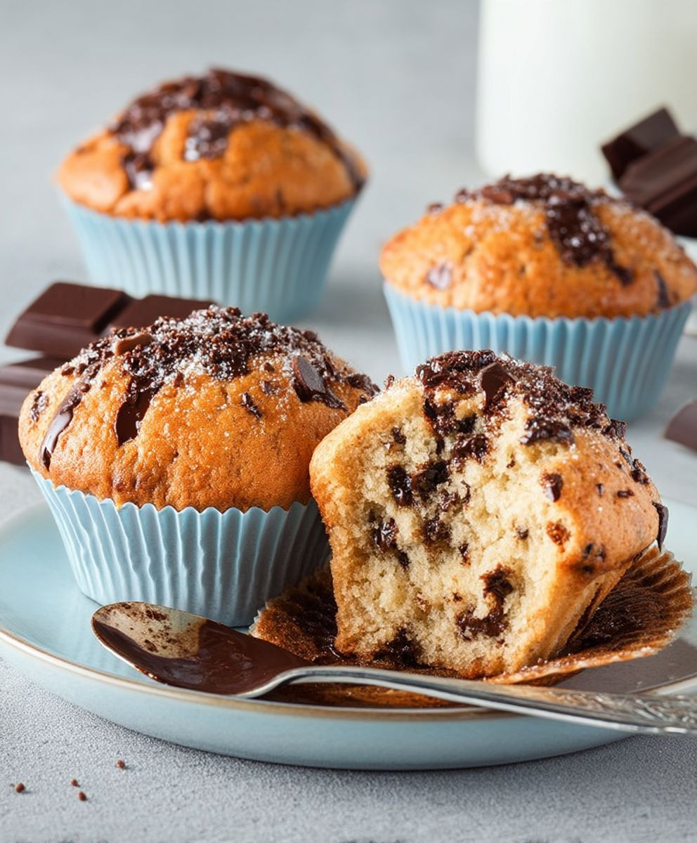 Schokostückchen Muffins backen