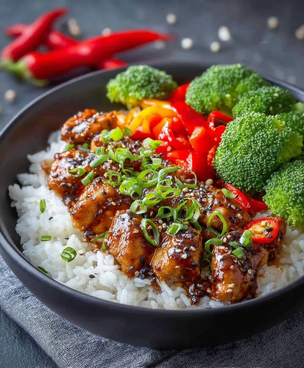 Kalorienarmes Hähnchen Teriyaki