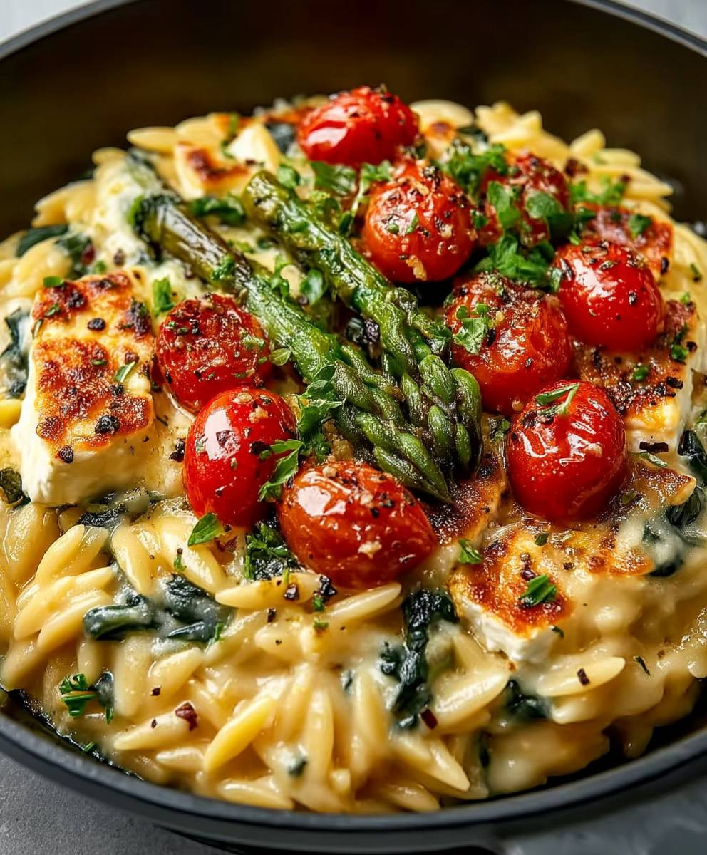 Gebackener Feta Orzo