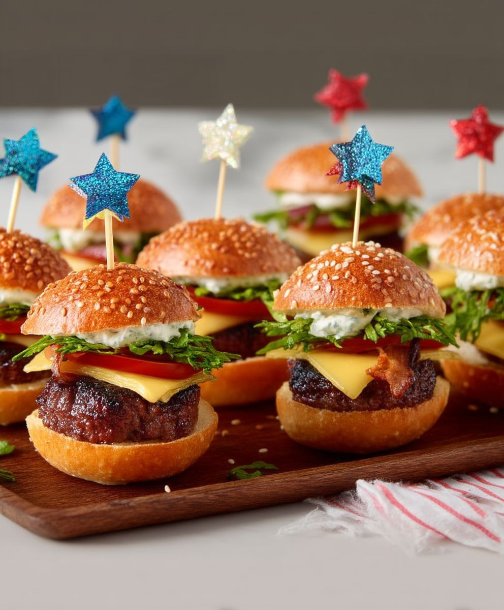 Mini Burger Silvester Fingerfood