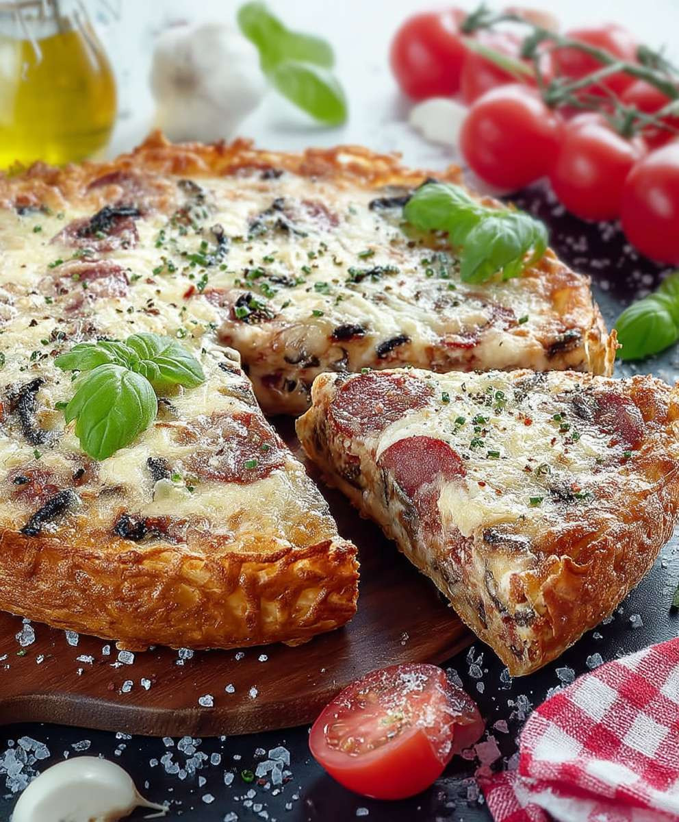 Pizzakuchen einfach herzhaft