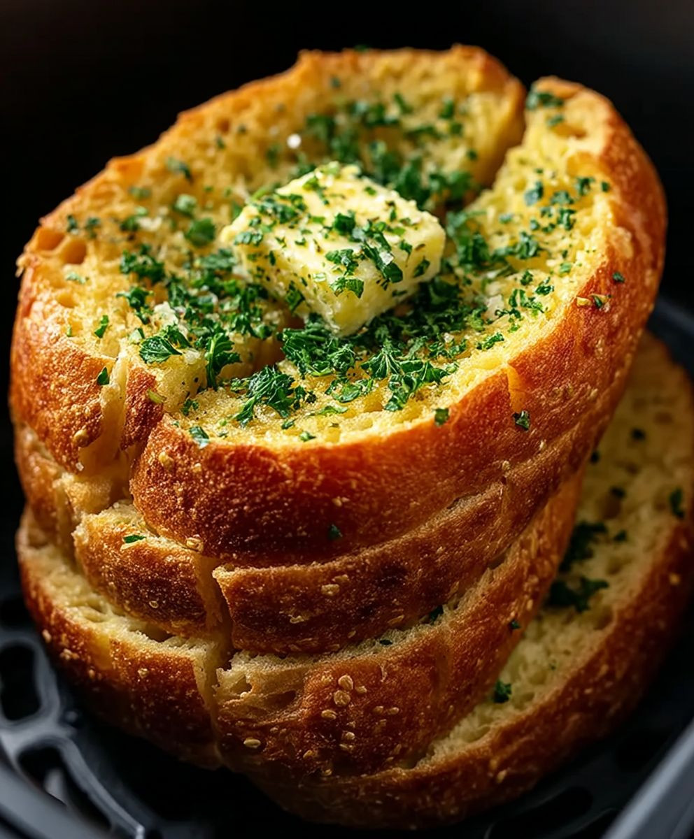 Airfryer Knoblauchbrot schnell knusprig
