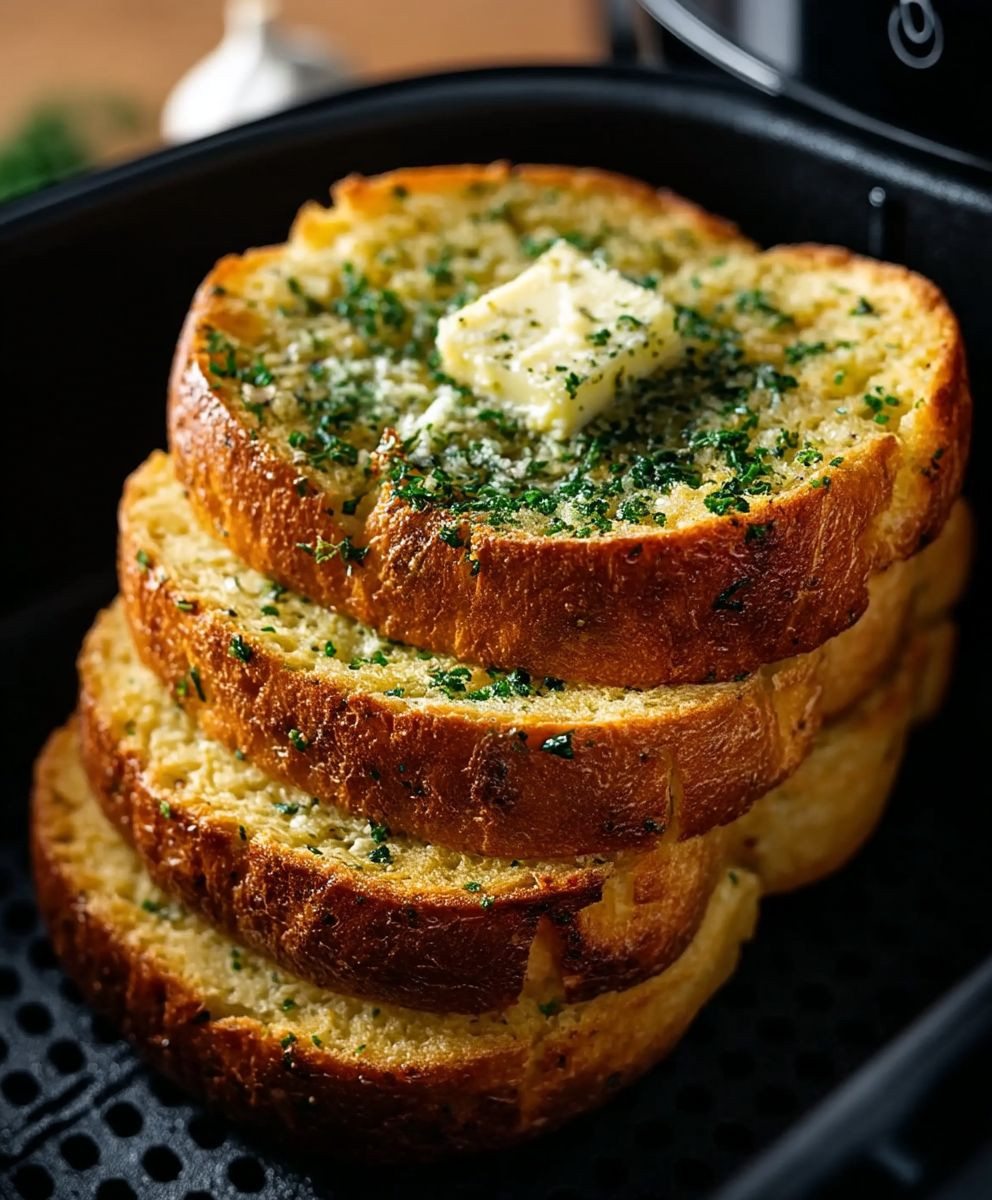 Airfryer Knoblauchbrot schnell knusprig