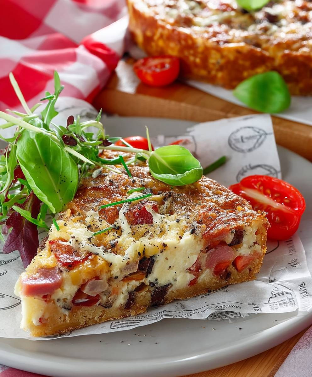 Pizzakuchen einfach herzhaft