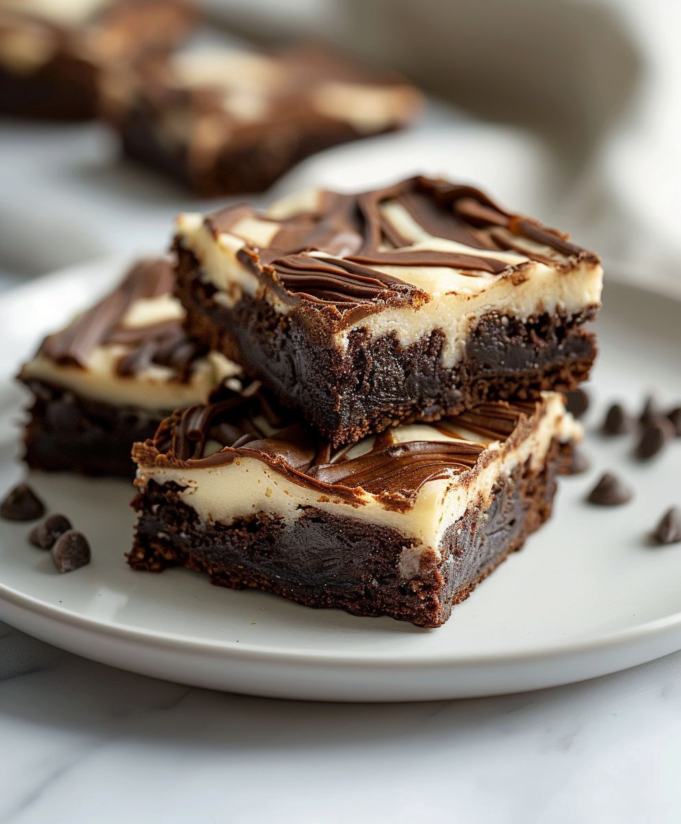 Frischkäse Brownies backen