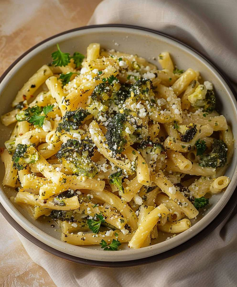 Gebackener Feta Brokkoli Pasta