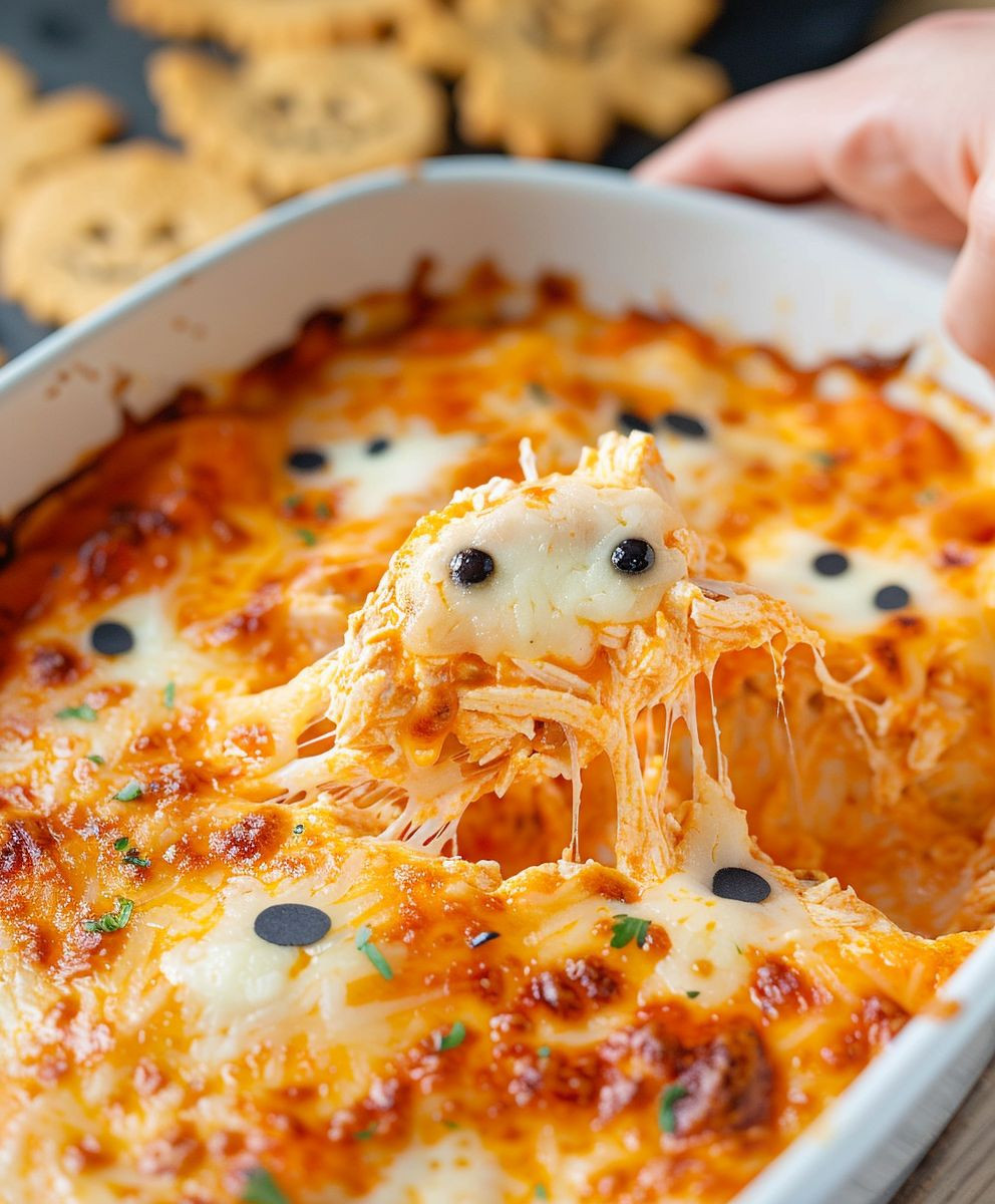 Halloween Buffalo Chicken Dip