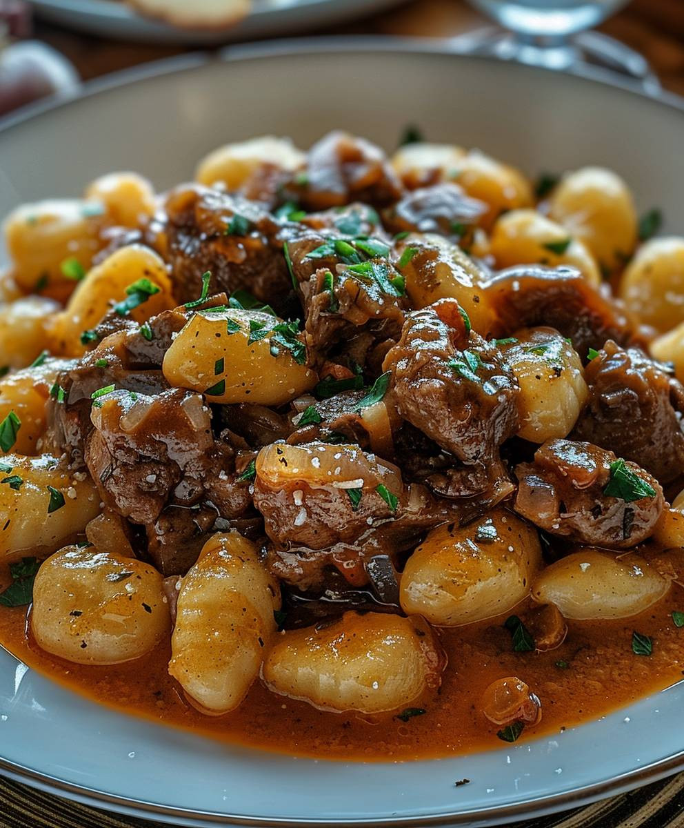 Gnocchi Gulasch einfach zubereiten