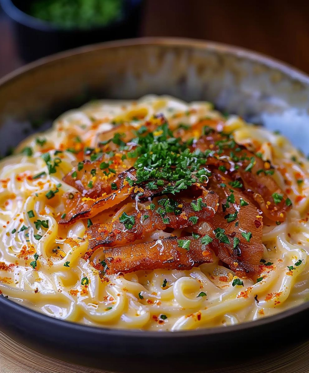 Ramen Carbonara einfach zubereiten