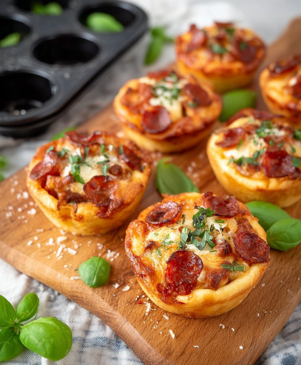 Pizza Muffins schnell einfach