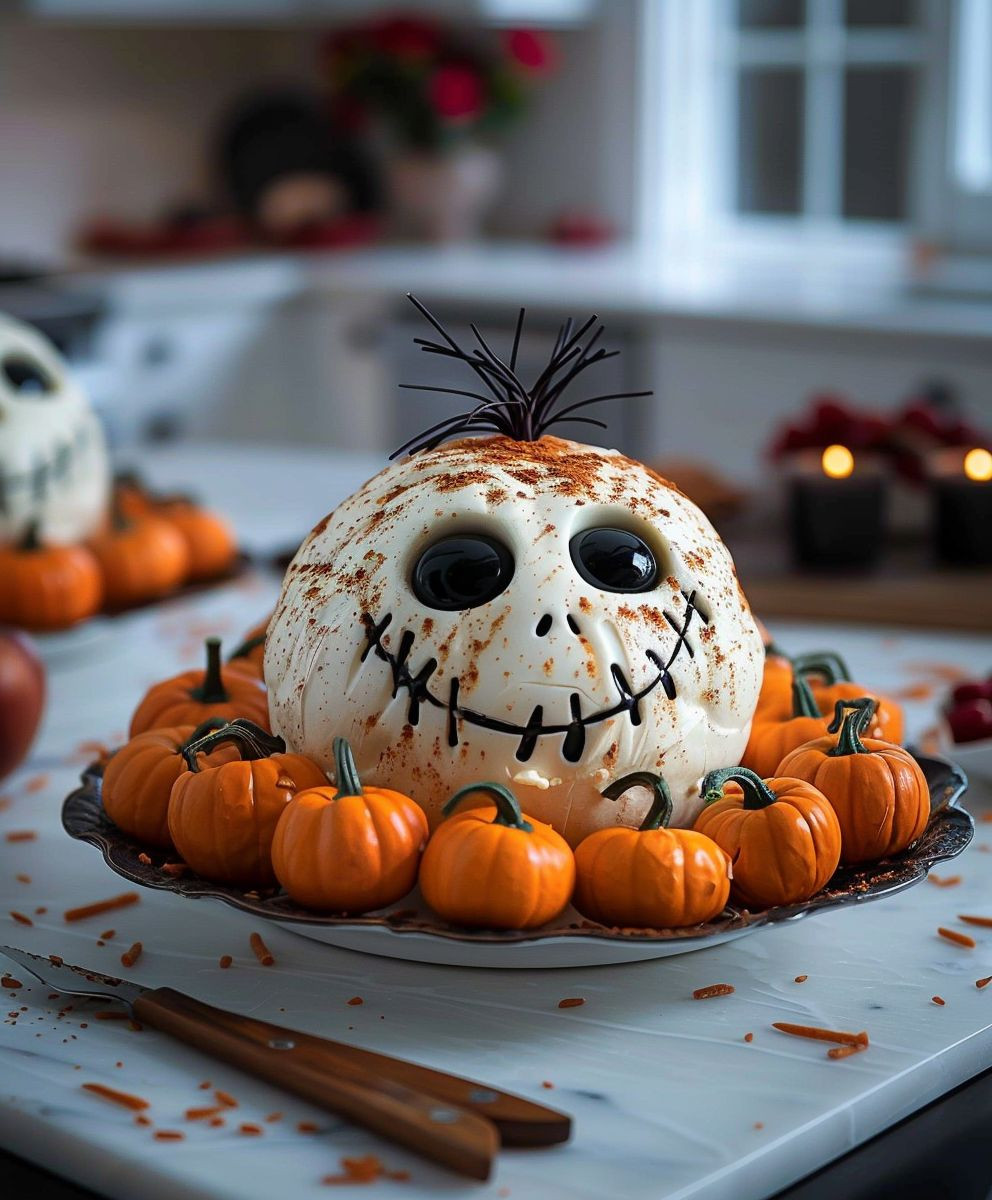 Käseball Halloween Vorspeise