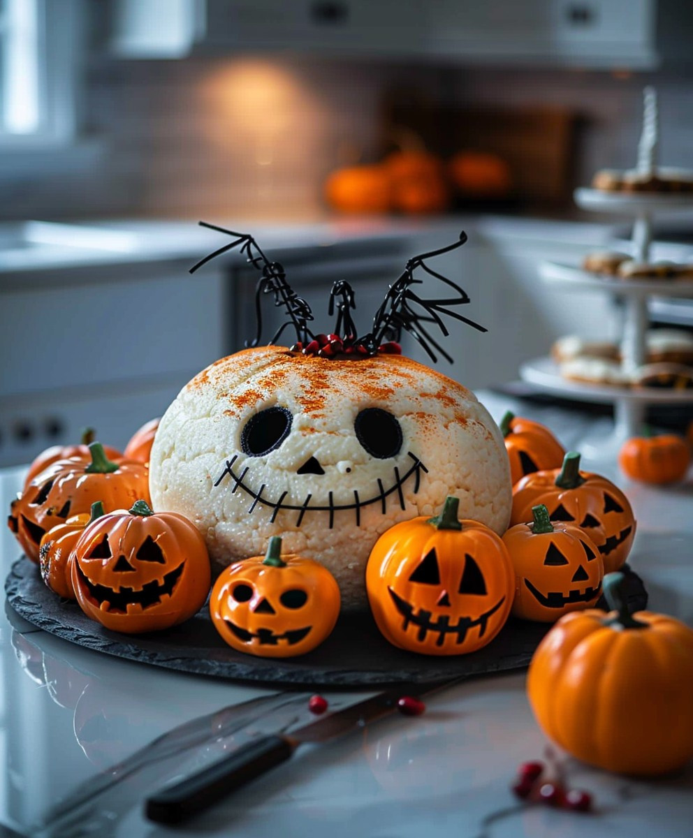 Käseball Halloween Vorspeise