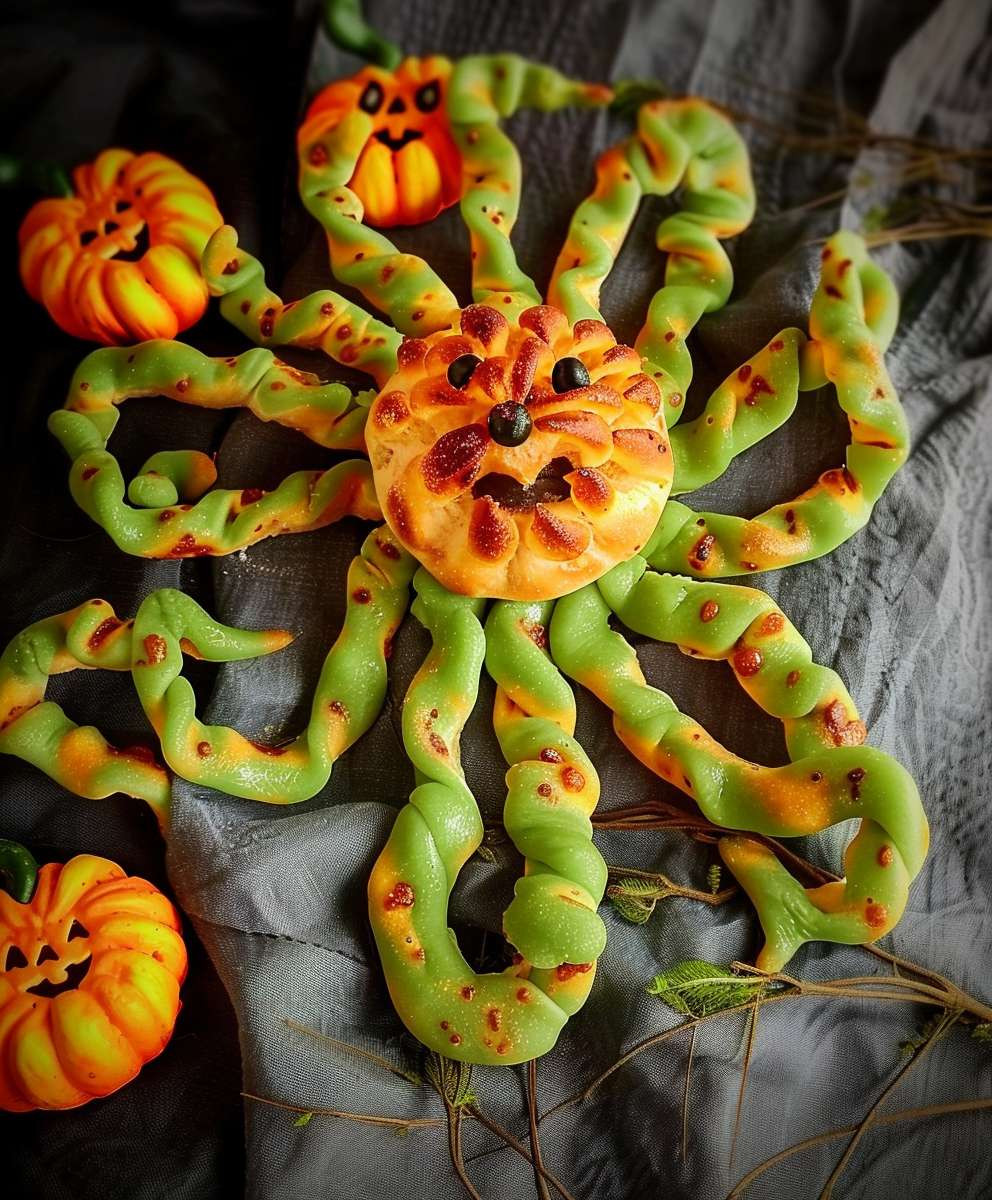 Schlangen Brotstangen Halloween