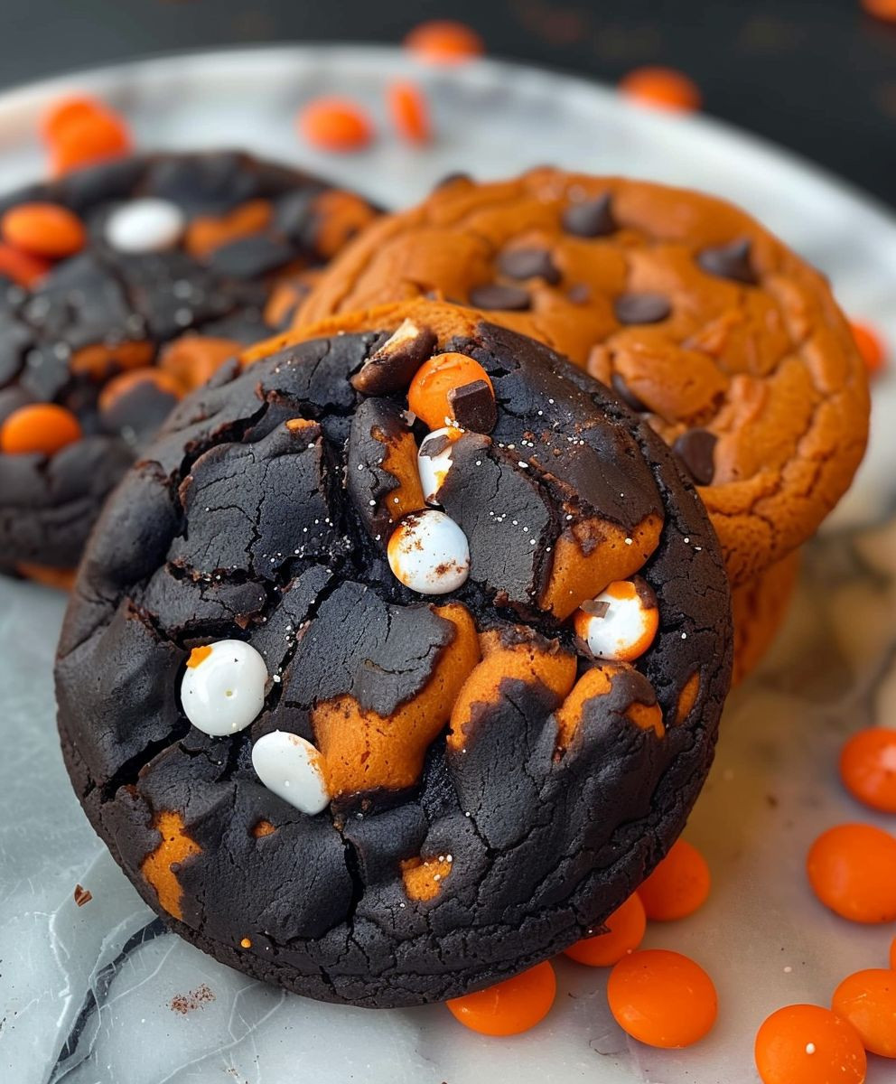 Halloween Schoko Cookies