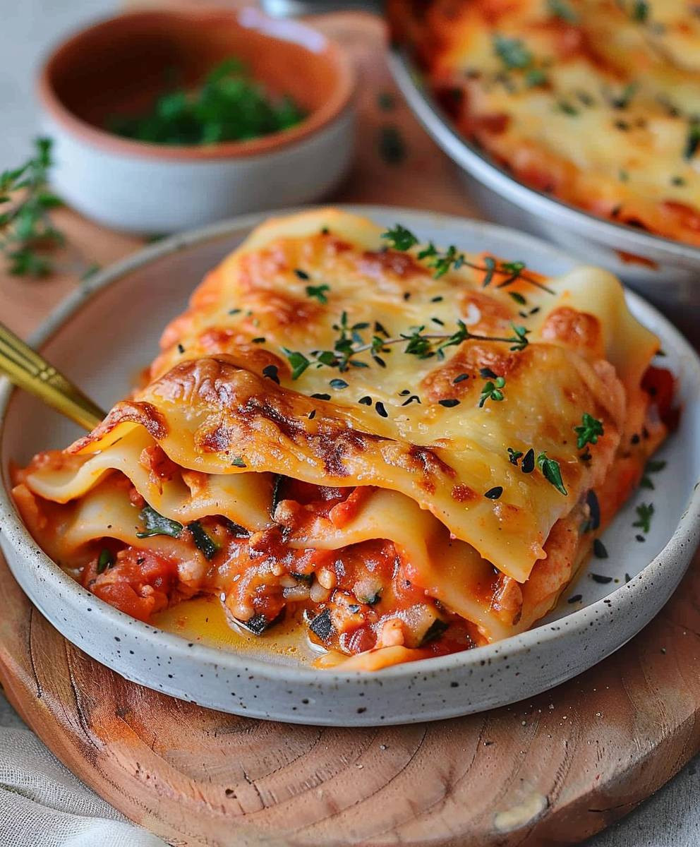 Vegane Lasagne Rollen