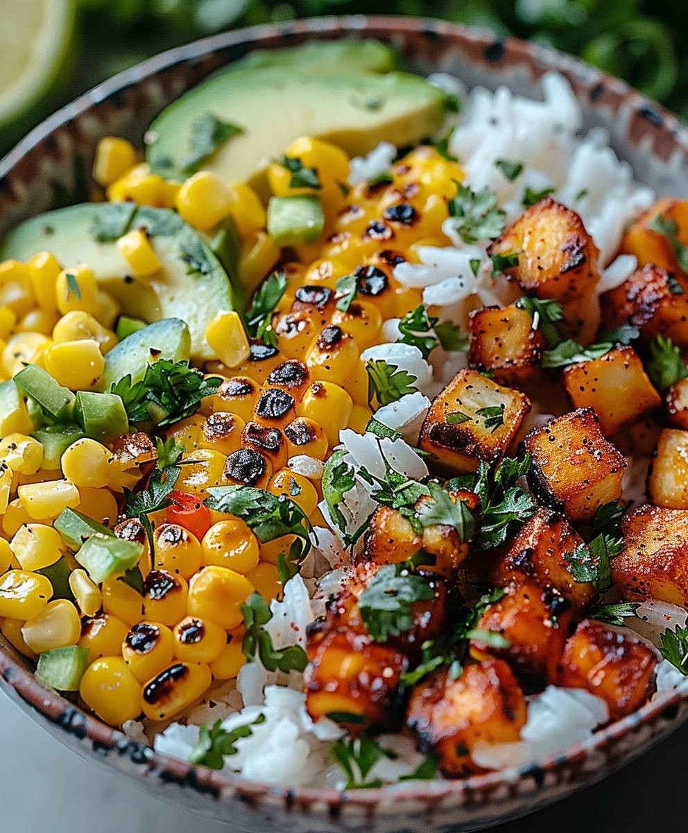Street Corn Hähnchen Bowl