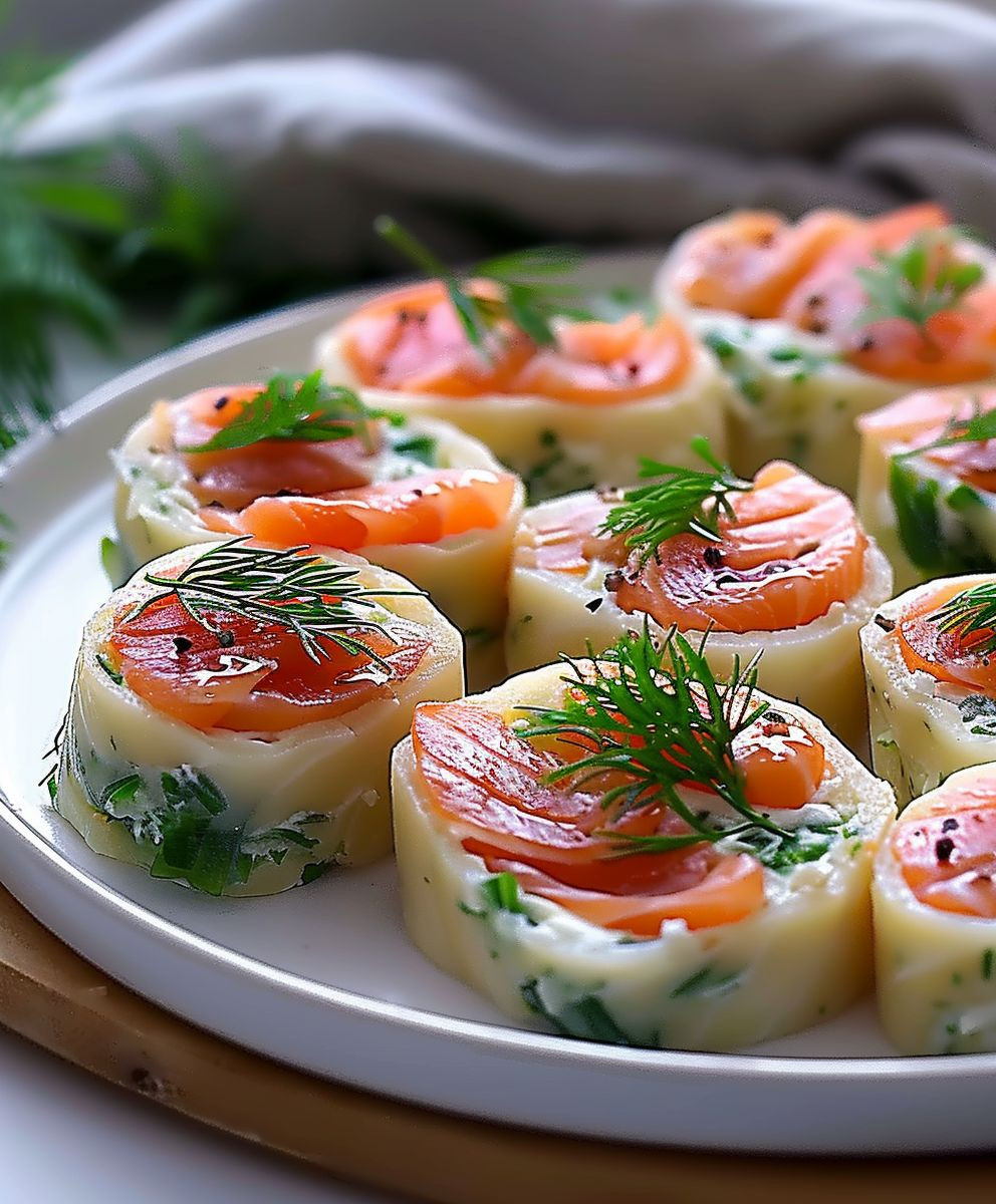 Lachs Frischkäse Röllchen schnell