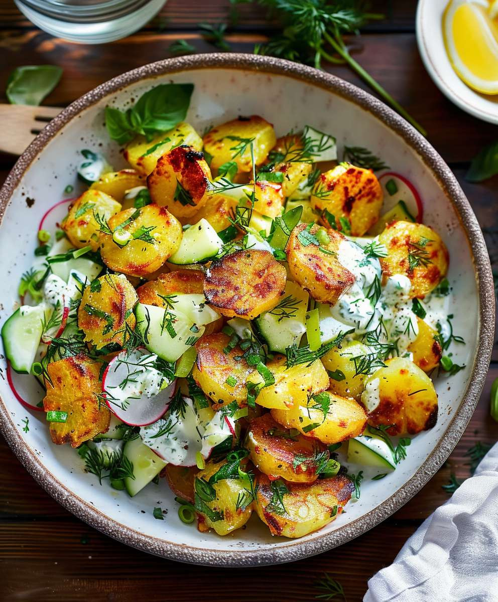 Knuspriger Kartoffelsalat
