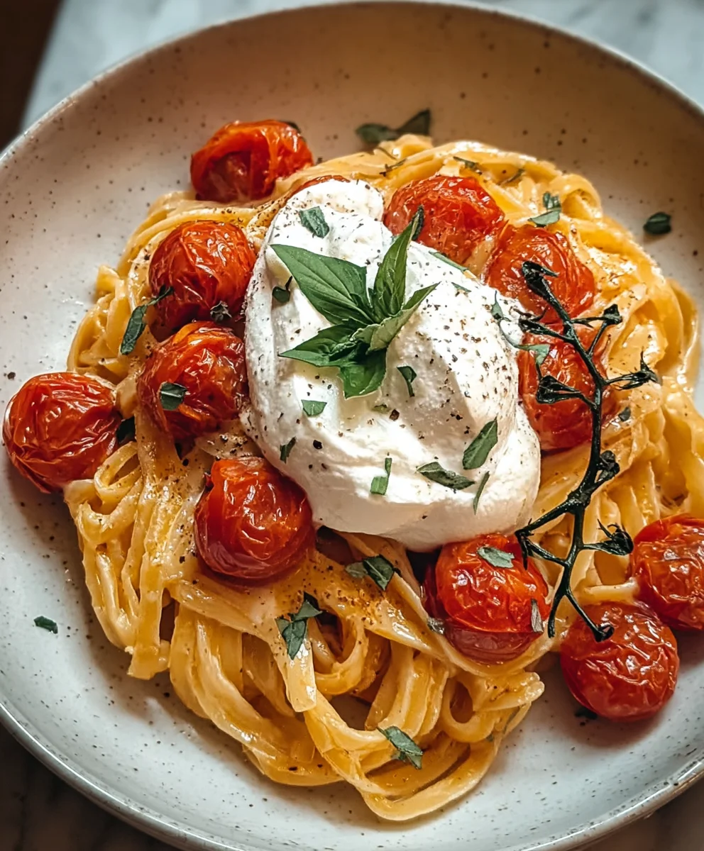 Creamy Tomato Burrata Pasta: Delicious & Easy Recipe!