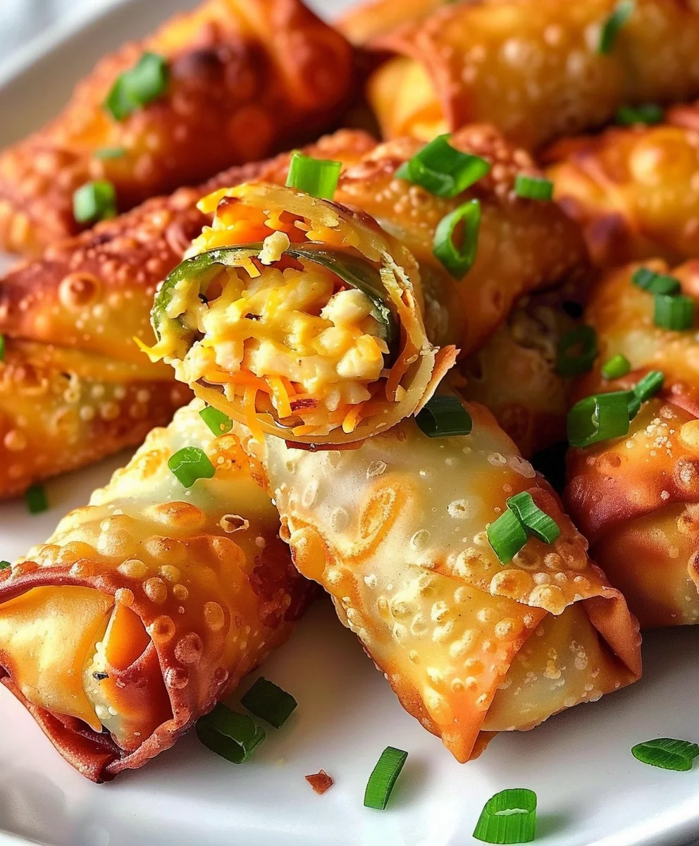 Würzige Jalapeno Popper Frühlingsrollen – Knusprig & Käsig