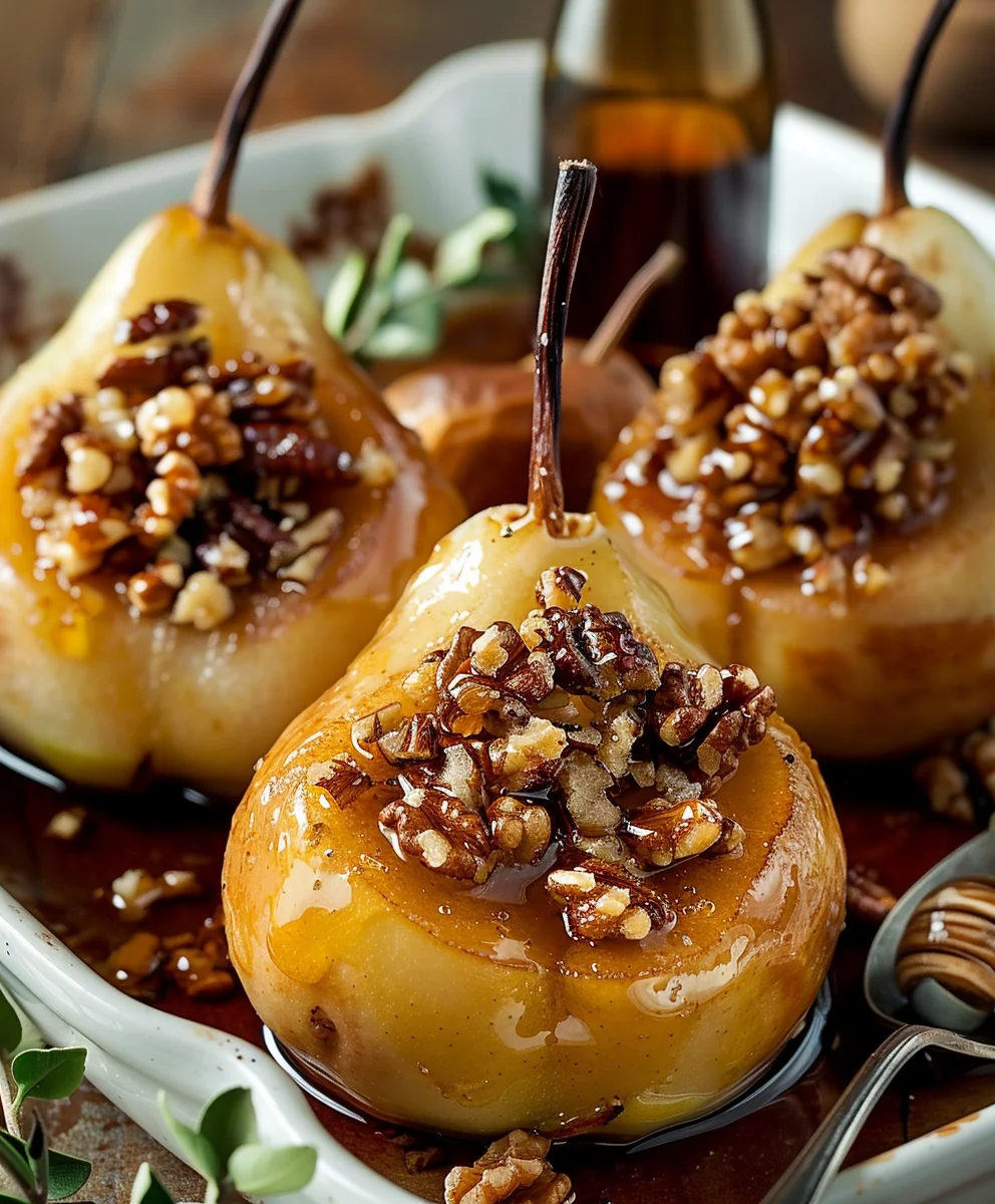 Gebackene Birnen Rezept: Honig & Walnüsse – einfach & lecker!