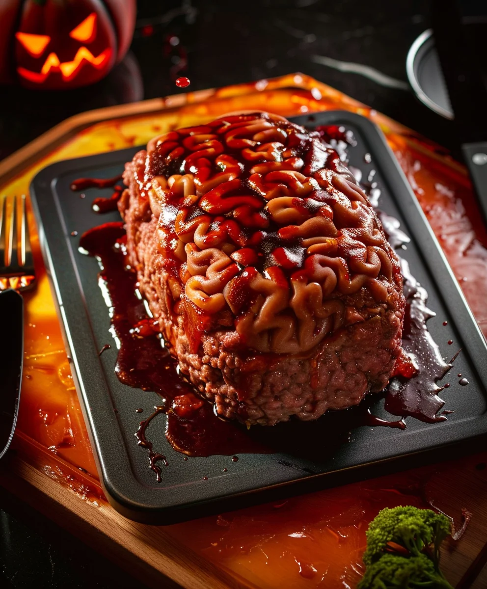 Halloween Gehirn Rinderhackbraten – Gruselig Leckerer Spaß!