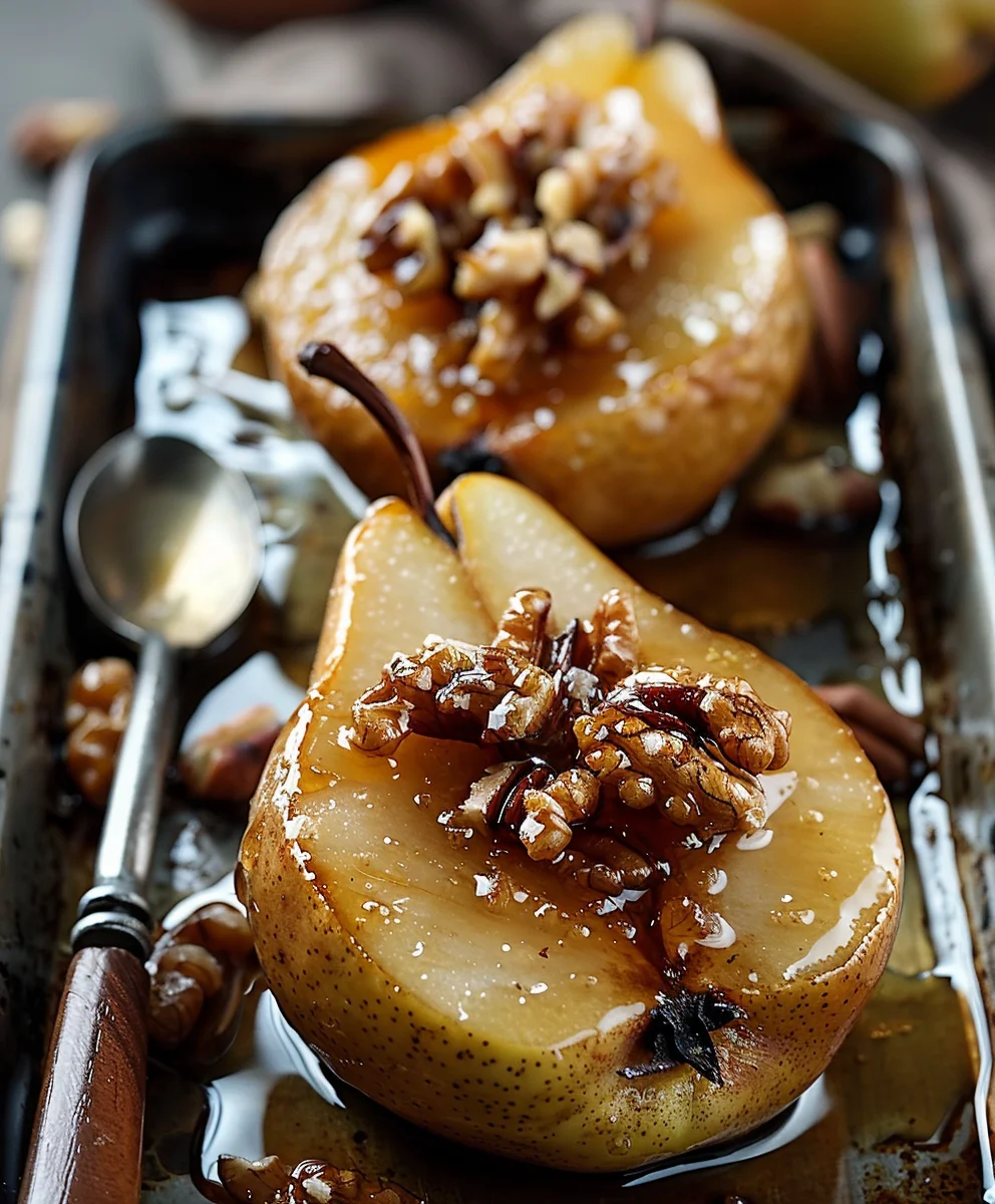 Gebackene Birnen Rezept: Honig & Walnüsse – einfach & lecker!