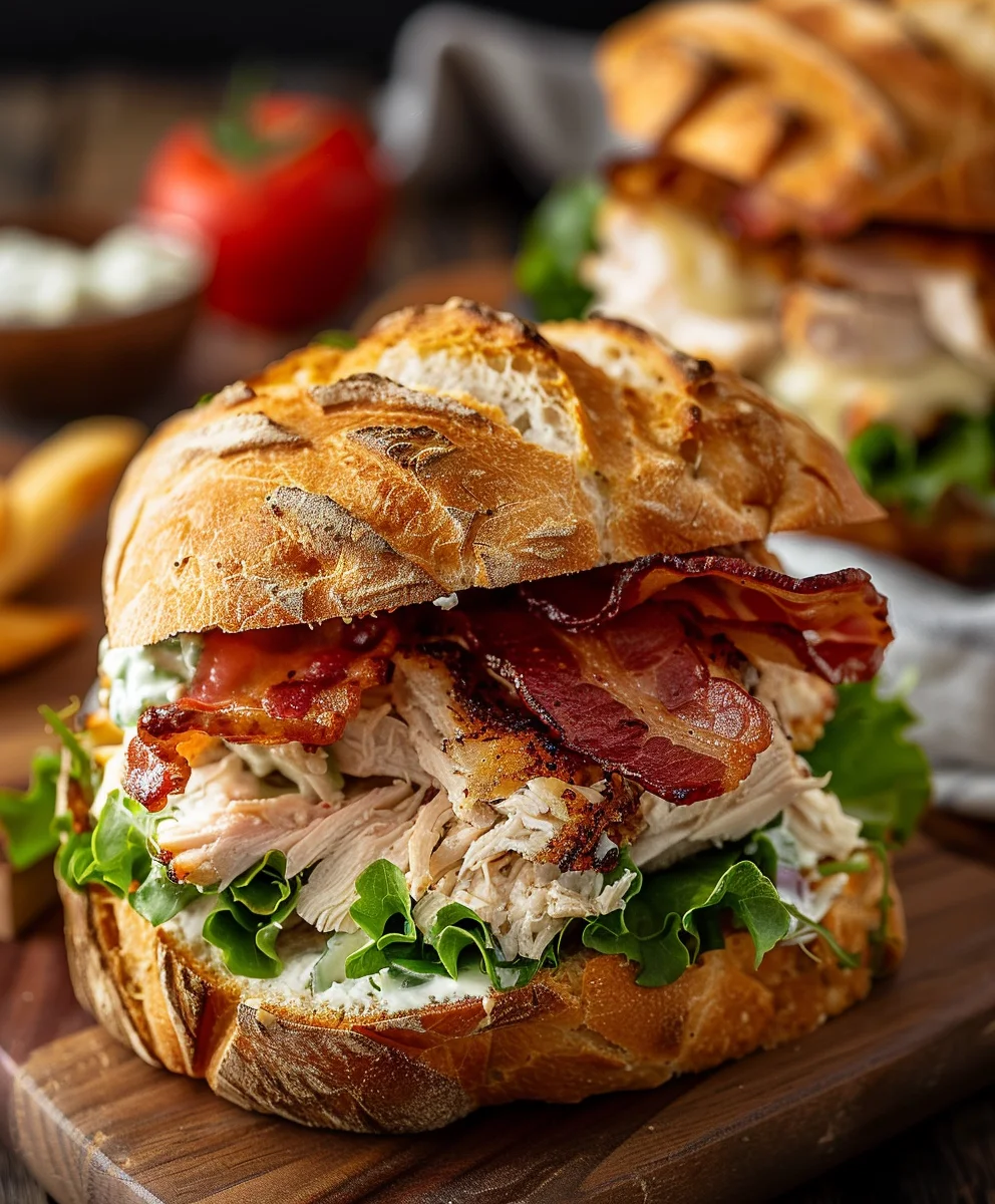 Chopped Chicken Beef Bacon Ranch Sandwich: Der perfekte Genuss!