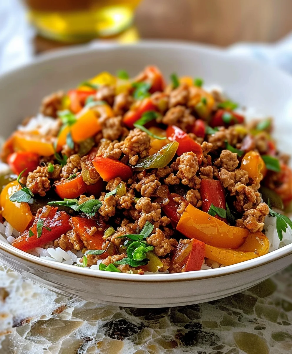 Putenhack und Paprika: Dein schnelles, gesundes Rezept