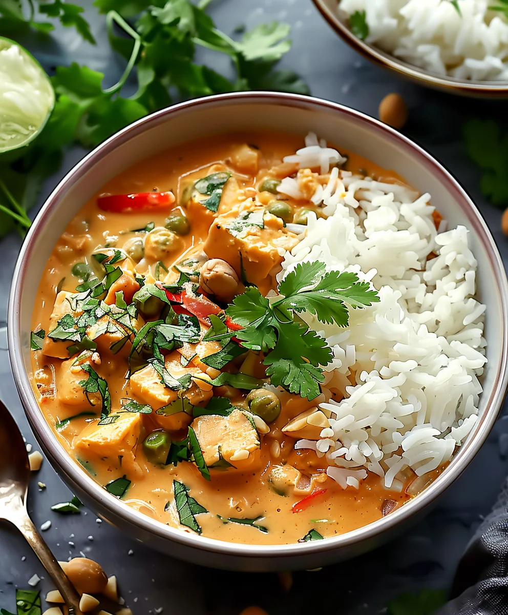 Thai Erdnuss Curry mit Kokosmilch – Schnell & Lecker!