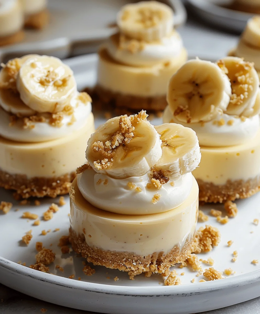Cremige Mini-Bananenpudding-Cheesecakes – unwiderstehlich!