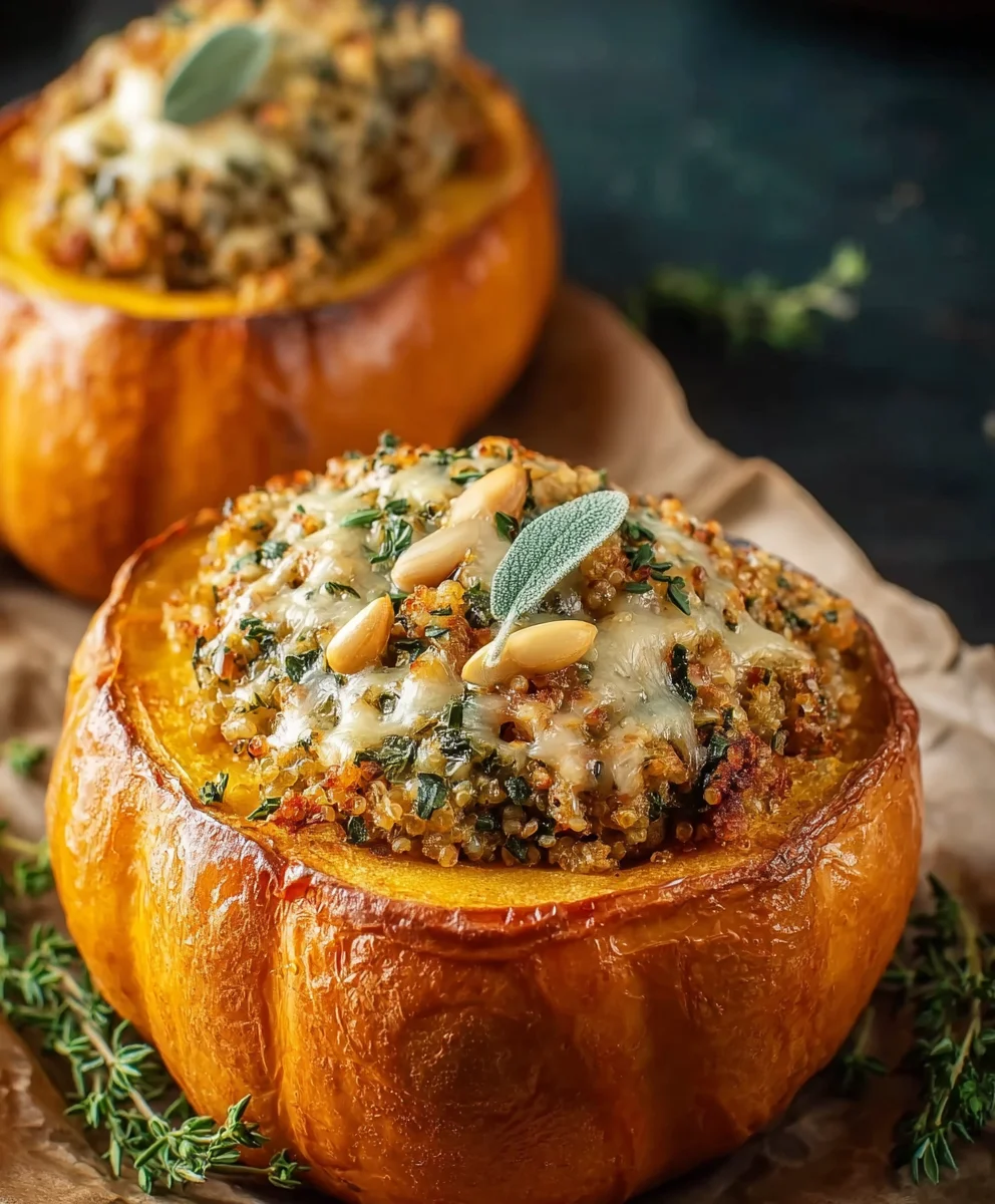 Gefüllter Kürbis: Dein einfaches Herbst-Rezept – Super lecker!